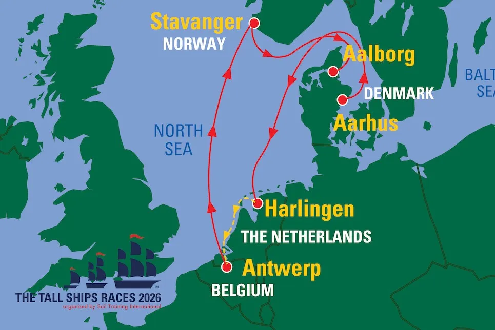 Tall Ships Races Reittikartta